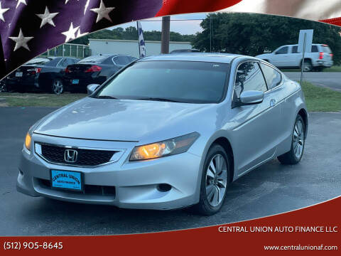 2008 Honda Accord for sale at Central Union Auto Finance LLC in Austin TX