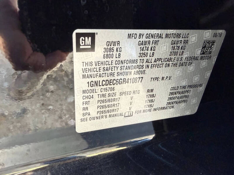 2016 Chevrolet Tahoe Police