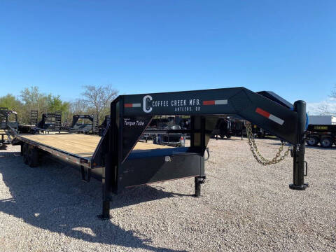 2025 Coffee Creek - Gooseneck Flatbed / Deckover for sale at LJD Sales in Lampasas TX