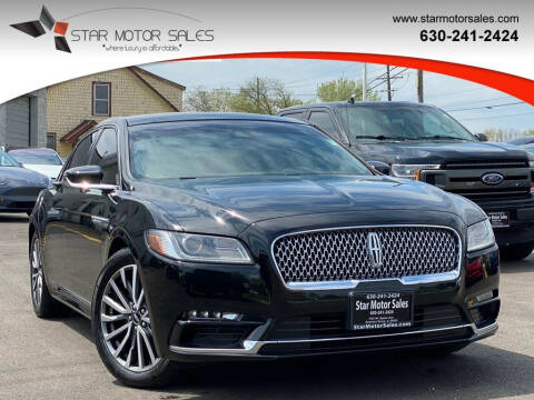 2018 Lincoln Continental for sale at Star Motor Sales in Downers Grove IL