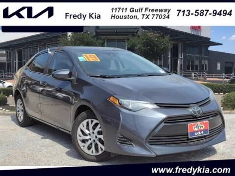 2019 Toyota Corolla for sale at FREDY USED CAR SALES in Houston TX