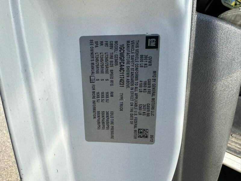 2012 Chevrolet Express 2500