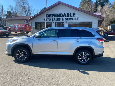 2019 Toyota Highlander for sale at Dependable Auto Sales and Service in Binghamton NY