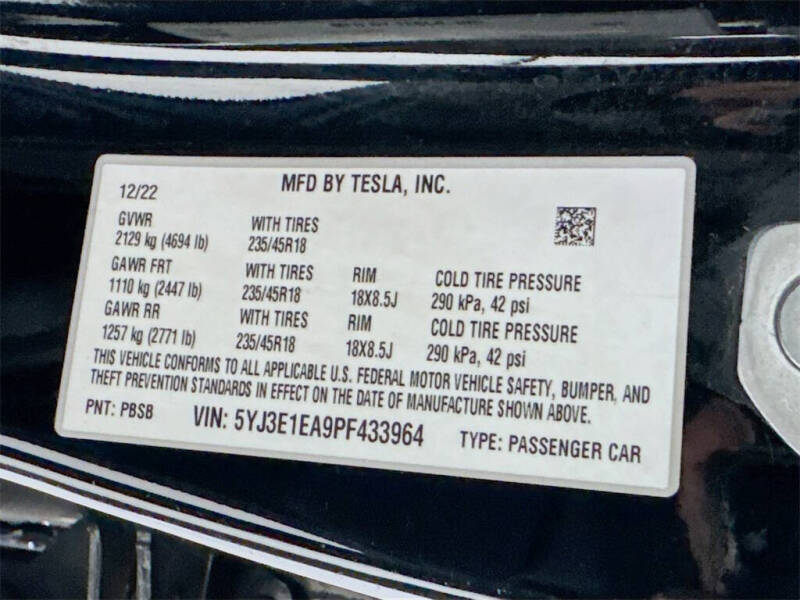 2023 Tesla Model 3