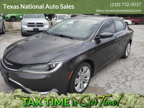 2015 Chrysler 200 for sale at Texas National Auto Sales in San Antonio TX