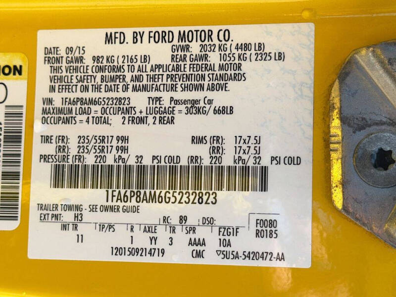 2016 Ford Mustang V6