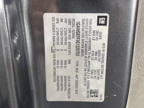 2016 Chevrolet Express LS 2500