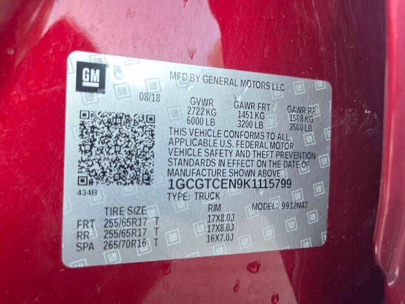 2019 Chevrolet Colorado