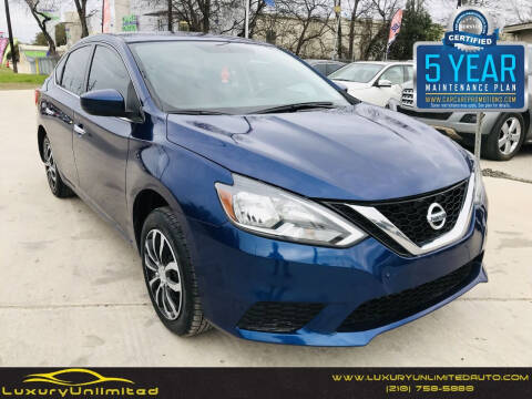 2017 Nissan Sentra for sale at LUXURY UNLIMITED AUTO SALES in San Antonio TX