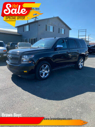 2015 Chevrolet Tahoe for sale at Brown Boys in Yakima WA