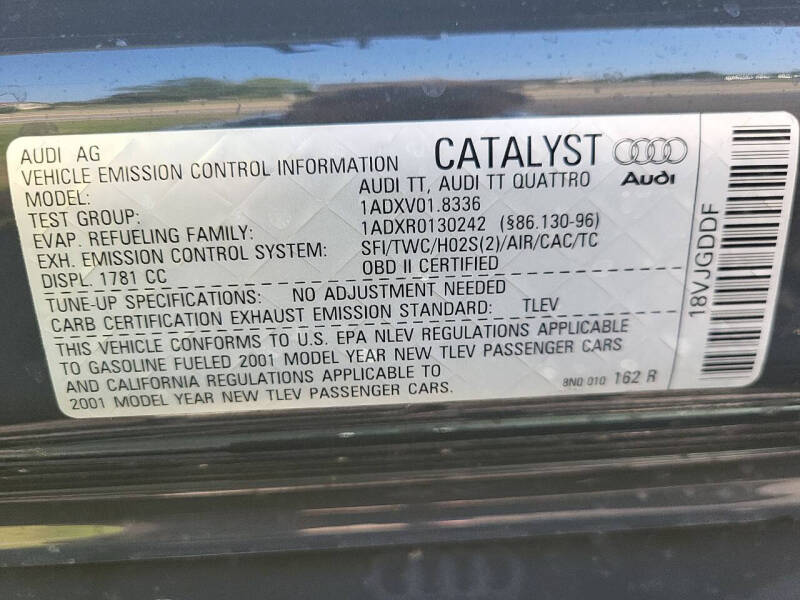 2001 Audi TT 180hp