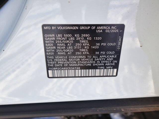 2025 Volkswagen Atlas SEL 4Motion