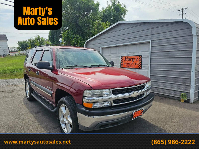 2003 Chevrolet Tahoe for sale at Marty's Auto Sales in Lenoir City TN