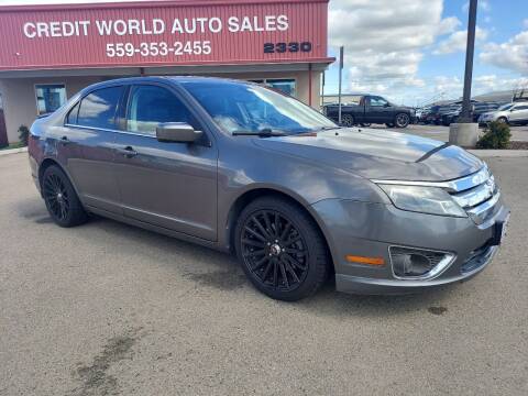 2012 Ford Fusion for sale at Credit World Auto Sales in Fresno CA