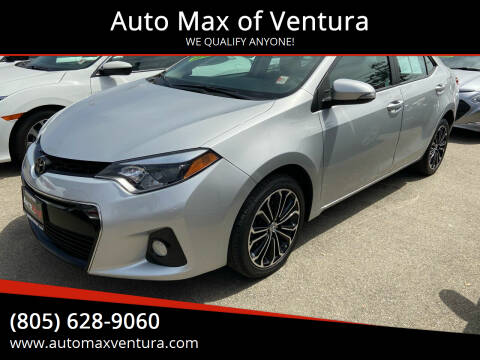 2016 Toyota Corolla for sale at Auto Max of Ventura in Ventura CA