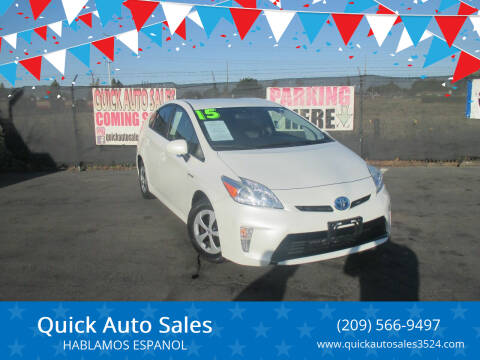 2015 Toyota Prius for sale at Quick Auto Sales in Ceres CA