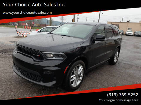 2021 Dodge Durango for sale at Your Choice Auto Sales Inc. in Dearborn MI