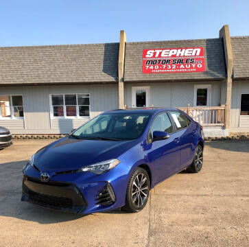 2017 Toyota Corolla for sale at Stephen Motor Sales LLC in Caldwell OH