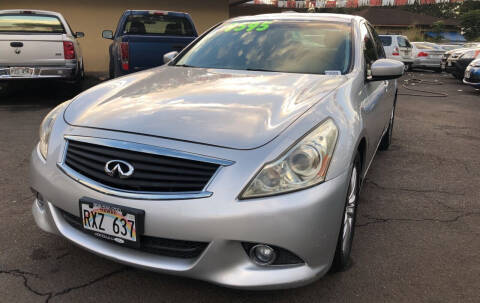 2010 Infiniti G37 Sedan for sale at PACIFIC ISLAND AUTO SALES in Wahiawa HI