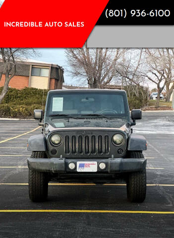 2010 Jeep Wrangler Unlimited for sale at INCREDIBLE AUTO SALES in Bountiful UT