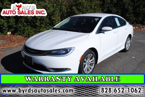 2016 Chrysler 200 for sale at Byrds Auto Sales in Marion NC