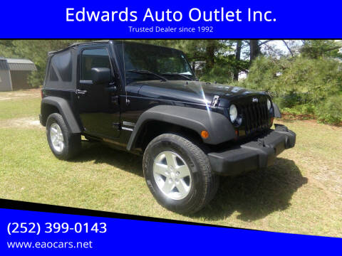 2010 Jeep Wrangler for sale at Edwards Auto Outlet Inc. in Wilson NC