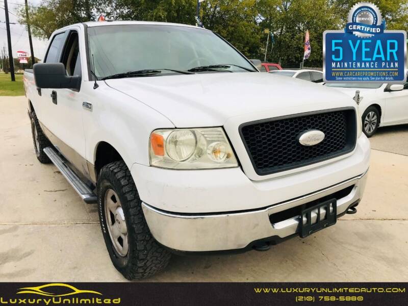 2006 Ford F-150 for sale at LUXURY UNLIMITED AUTO SALES in San Antonio TX