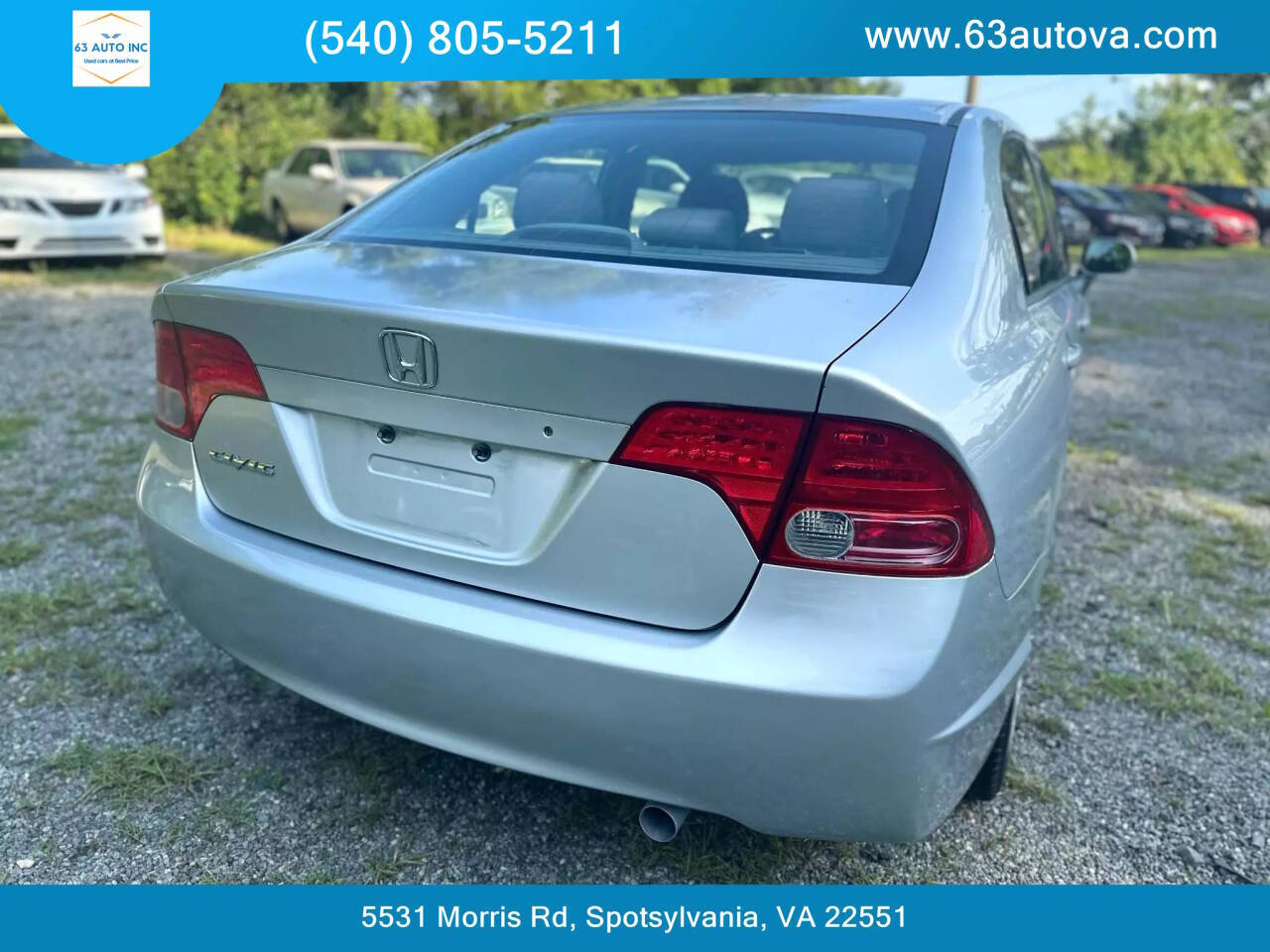 2008 Honda Civic for sale at 63 Auto Inc in Spotsylvania, VA