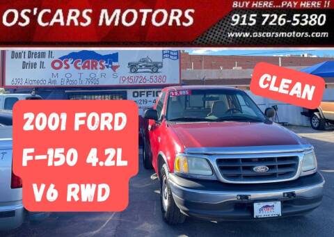 2001 Ford F-150 for sale at Os'Cars Motors in El Paso TX