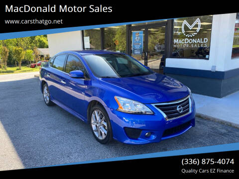 2014 Nissan Sentra for sale at MacDonald Motor Sales in High Point NC