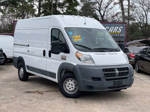 2018 RAM ProMaster for sale at Econo Cars in Houston TX