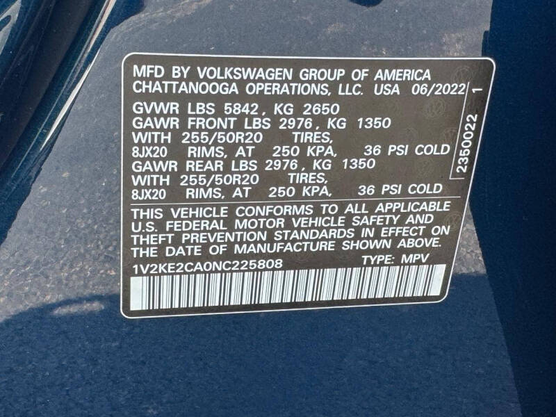 2022 Volkswagen Atlas Cross Sport V6 SE 4Motion