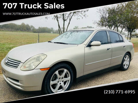 2003 Infiniti G35 for sale at BRACKEN MOTORS in San Antonio TX