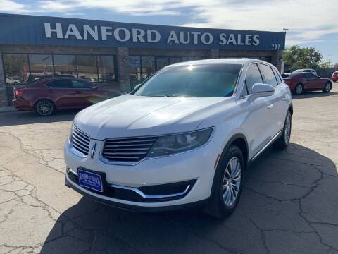 2016 Lincoln MKX for sale at Hanford Auto Sales in Hanford CA