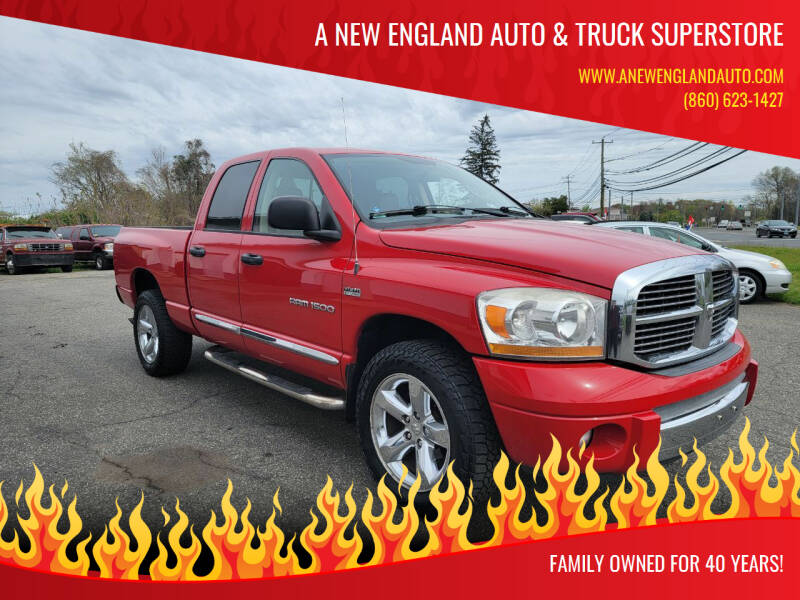 2006 Dodge Ram Pickup 1500 for sale at A NEW ENGLAND AUTO & TRUCK SUPERSTORE in East Windsor CT
