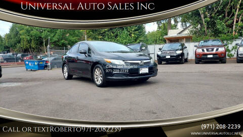 2012 Honda Civic for sale at Universal Auto Sales in Salem OR