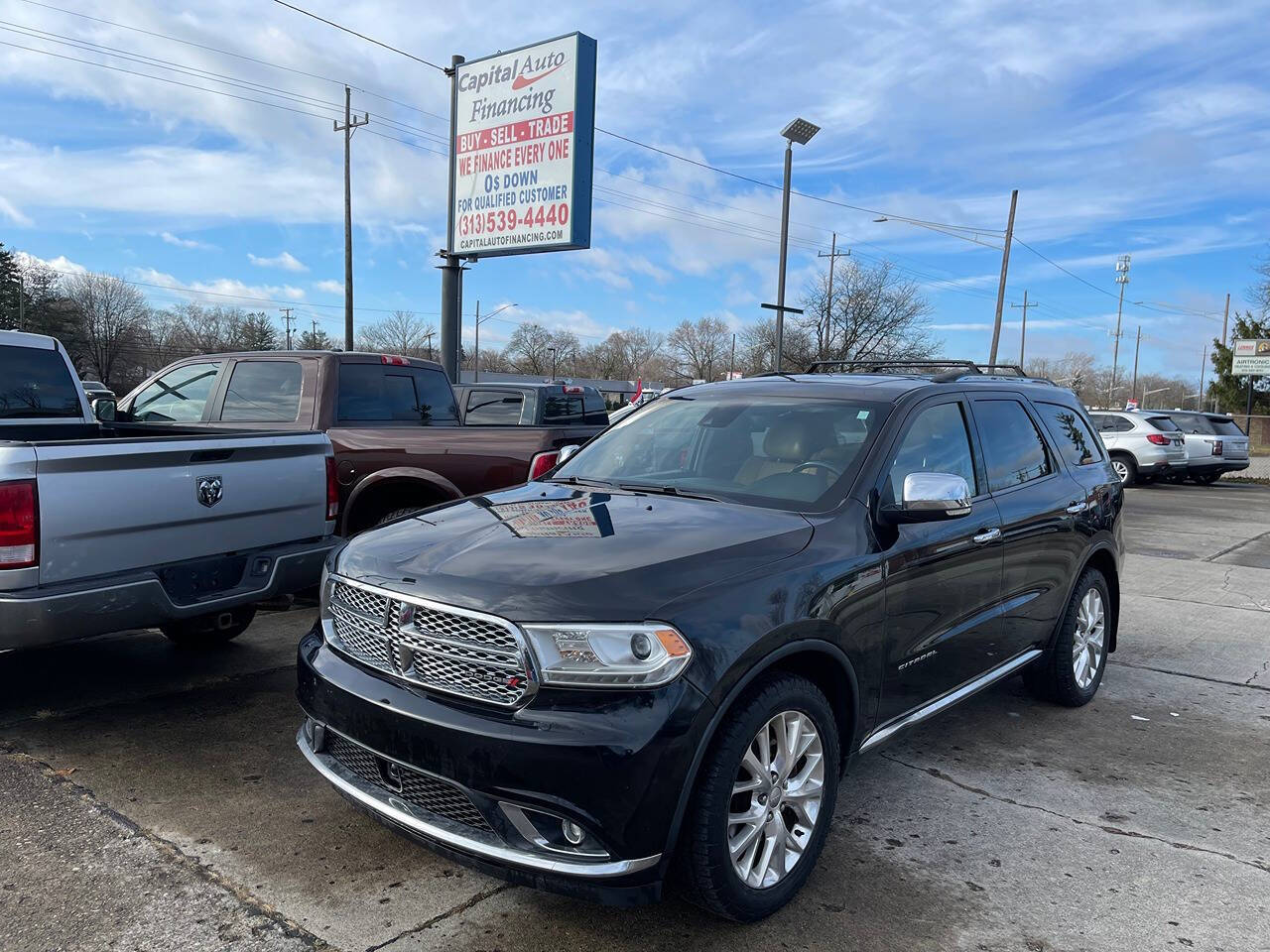 2014 Dodge Durango for sale at Capital Auto Financing in Redford, MI