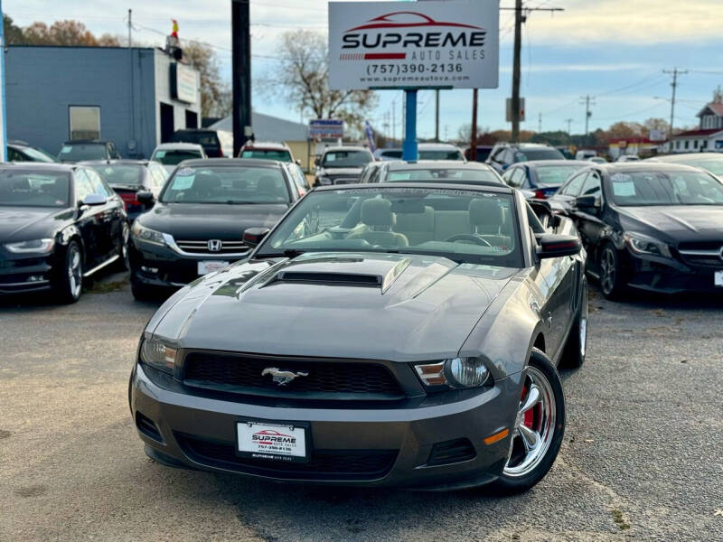 2010 Ford Mustang for sale at Supreme Auto Sales in Chesapeake VA