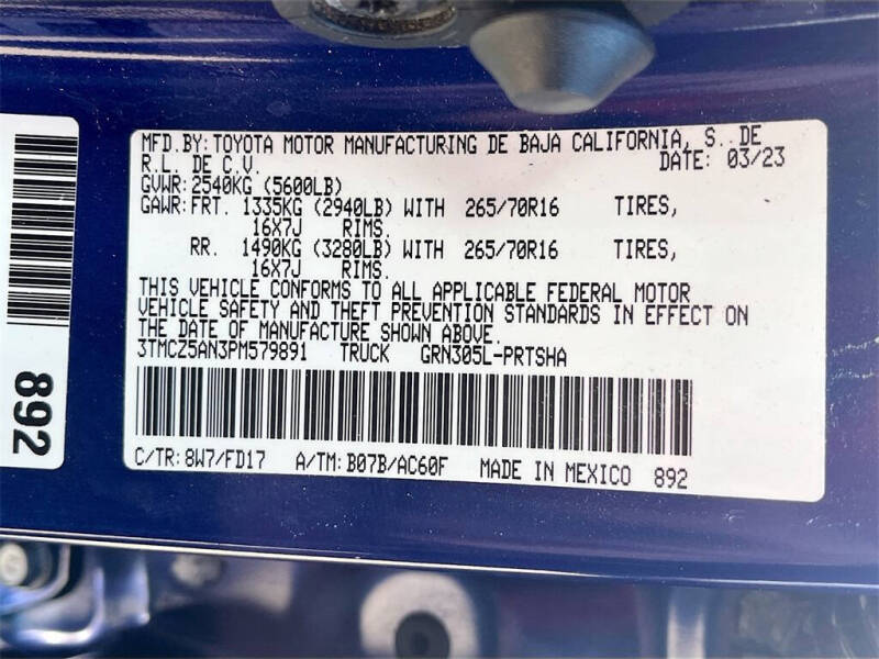 2023 Toyota Tacoma TRD Off-Road