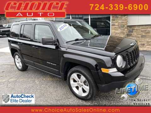 2016 Jeep Patriot for sale at CHOICE AUTO SALES in Murrysville PA