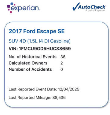 2017 Ford Escape SE