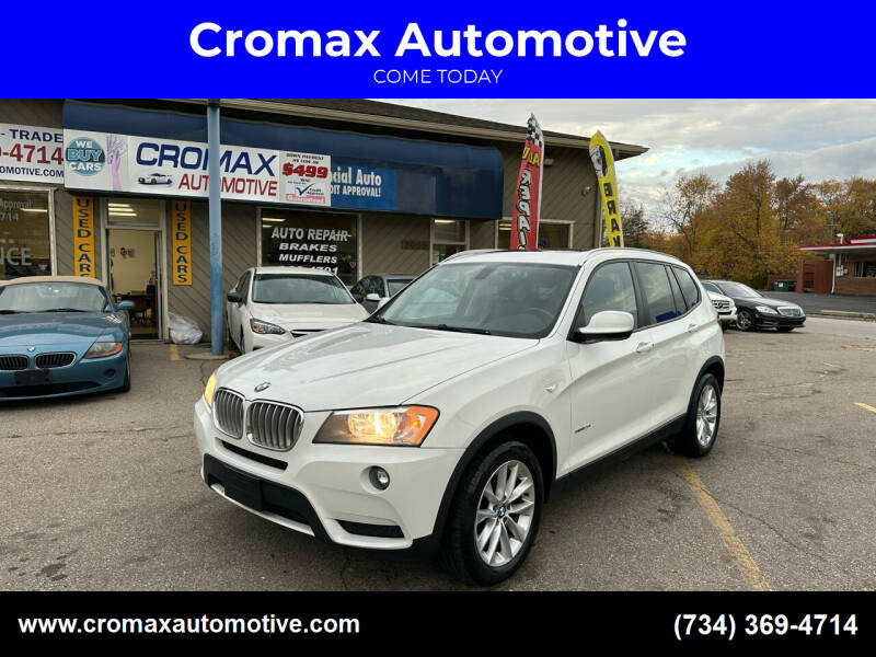 2013 BMW X3 for sale at Cromax Automotive in Ann Arbor MI