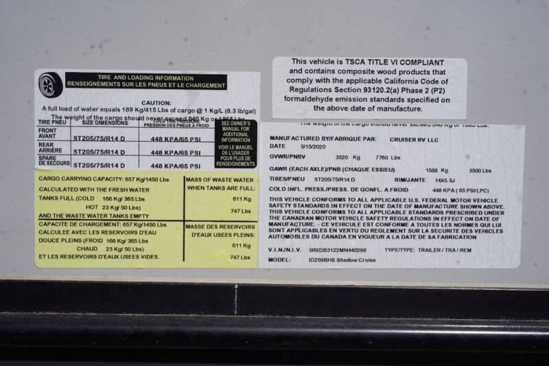 2021 Cruiser RV shadow  Cruiser