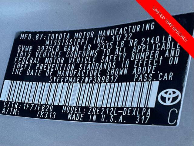 2022 Toyota Corolla LE