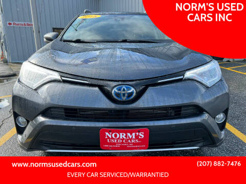 2018 Toyota RAV4 Hybrid for sale at NORM'S USED CARS INC in Wiscasset ME