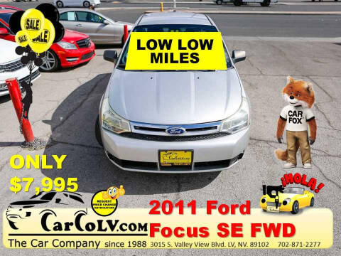 2011 Ford Focus for sale at The Car Company in Las Vegas NV