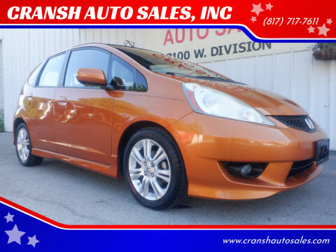 2009 Honda Fit for sale at CRANSH AUTO SALES, INC in Arlington TX