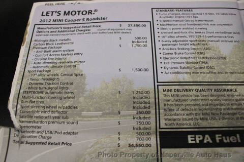2012 MINI Cooper Roadster S