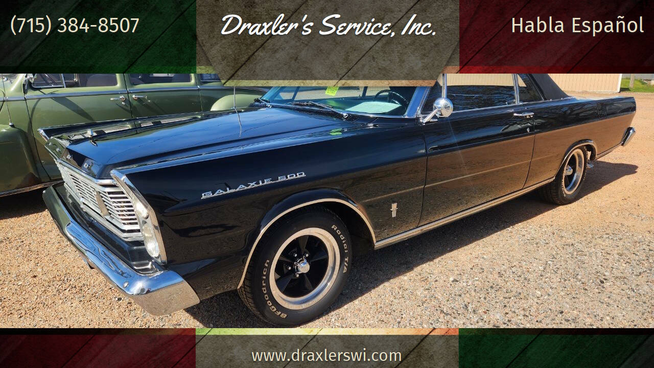 Black 1965 Ford Galaxie 500 Convertible 1