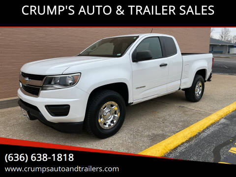 2016 Chevrolet Colorado for sale at CRUMP'S AUTO & TRAILER SALES in Crystal City MO